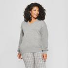 Women's Plus Size Textured Pullover - Ava & Viv