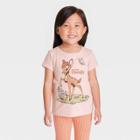 Toddler Girls' Disney Bambi Short Sleeve Graphic T-shirt - Pink