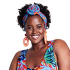 Women's Leopard Print Knotted Headband - Tabitha Brown For Target Blue