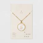 Mop Initial S Necklace 30+3 - A New Day Gold,
