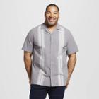 Target Men's Tall Striped Short Sleeve Button-up Camp Shirt - Goodfellow & Co Rock Garden