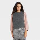 Women's Crewneck Sweater Vest - Universal Thread Charcoal Heather