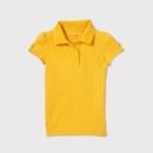 Petitetoddler Girls' Short Sleeve Interlock Uniform Polo Shirt - Cat & Jack Gold