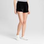 Women's Velvet Shorts - Mossimo Supply Co. Black