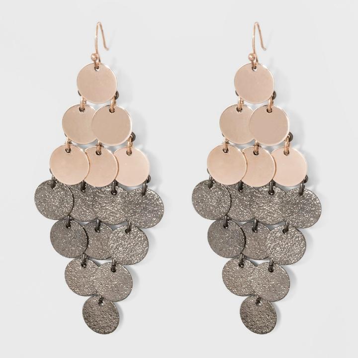 Diamond Dust Kite Earrings - A New Day Rose Gold/gray
