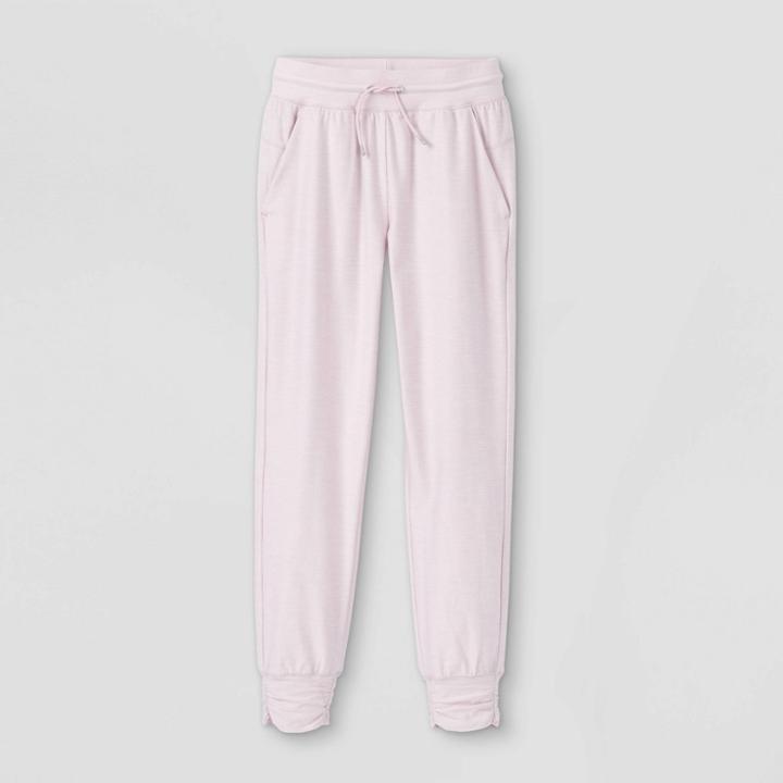 Girls' Soft Jogger Pants - All In Motion Heather Pink
