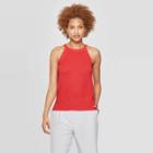 Women's Sleeveless Crewneck Sweater Tank Top - Prologue Red Xxl, Rococo Red