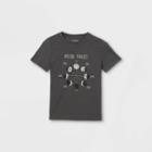 Boys' Moon Phases Graphic Short Sleeve T-shirt - Cat & Jack Gray