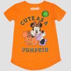 Toddler Girls' Mickey Mouse & Friends Minnie Mouse Short Sleeve T-shirt - Orange