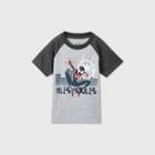 Marvel Toddler Boys' Spider-man Short Sleeve Raglan T-shirt - Gray