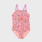 Girls' Mermaid Adventures One Piece Swimsuit - Cat & Jack Coral