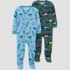 Baby Boys' 2pk Space/transportation Footed Pajama - Just One You Made By Carter's
