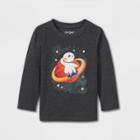 Toddler Boys' Space Llama Long Sleeve Graphic T-shirt - Cat & Jack Black