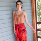 Women's Linen Cami - A New Day Coral