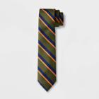 Men's Striped Tie - Goodfellow & Co Olive Green