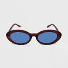 Women's Oval Sunglasses - Wild Fable Burgundy, Red