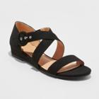 Women's Adonia Ankle Strap Sandals - A New Day Black