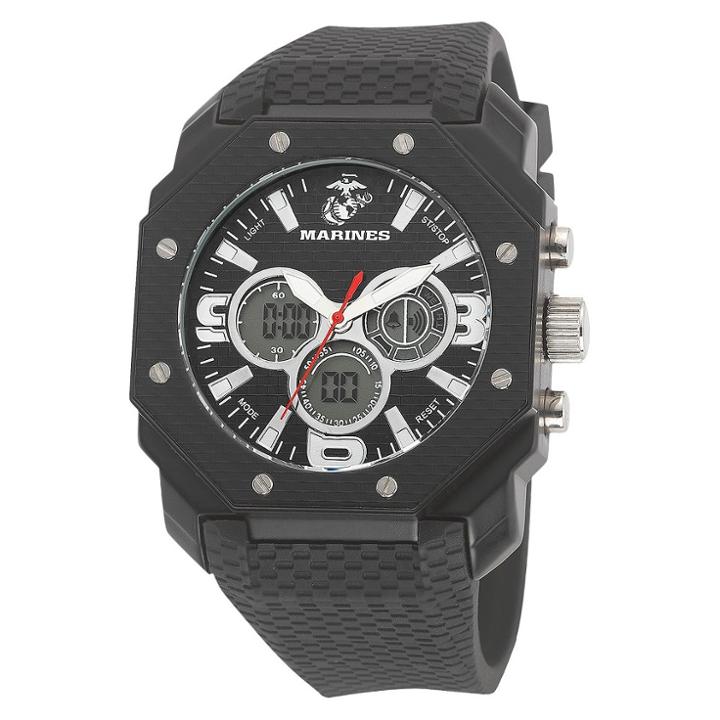 Men's' Wrist Armor U.s. Marine Corps C28 Analog-digital Quartz Watch - Black,