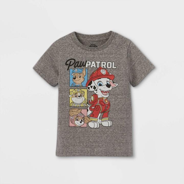 Toddler Boys' Paw Patrol Short Sleeve T-shirt - Gray