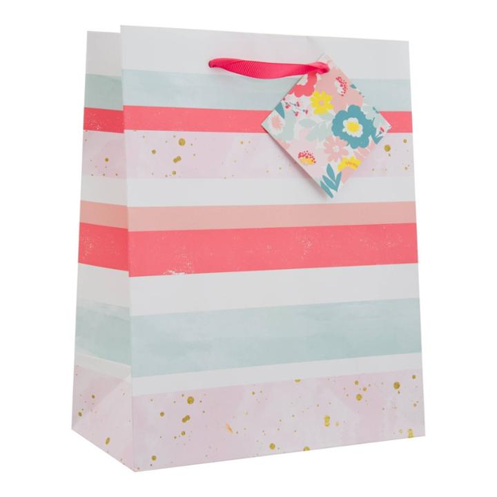 Spritz Stripe Gift Bag -