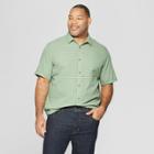 Men's Tall Striped Short Sleeve Novelty Button-down Shirt - Goodfellow & Co Pioneer