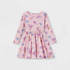 Toddler Girls' Disney Princess Aurora Long Sleeve Jersey Knit Dress -