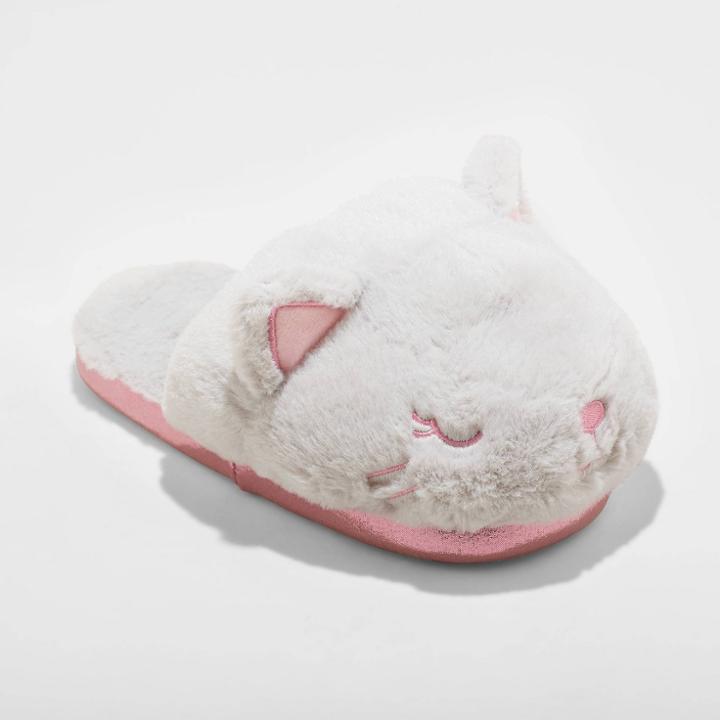 Girls' Sassie Cat Slippers - Cat & Jack Gray