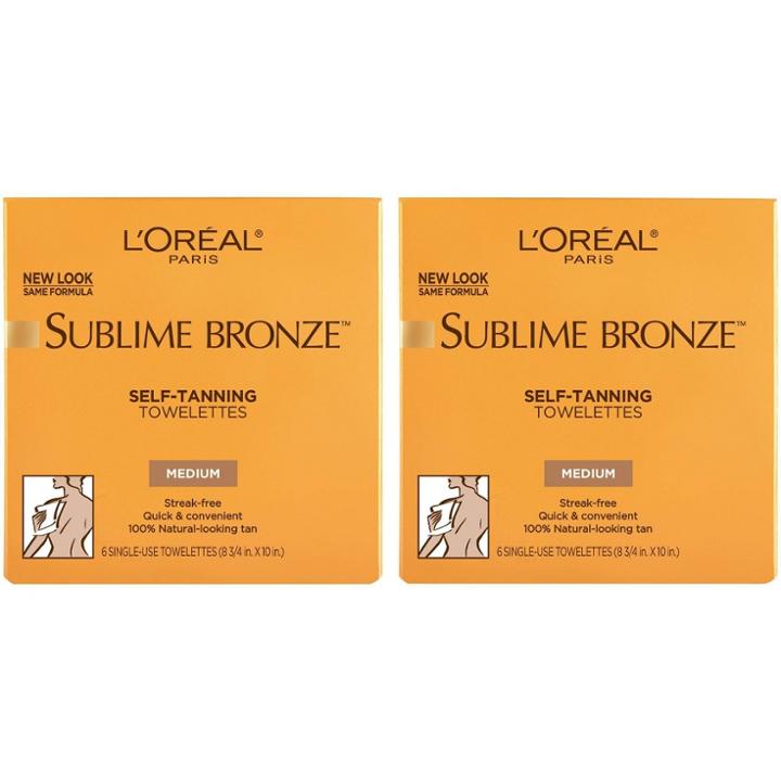 Sublime Mousse L'oreal Paris Sublime Bronze Sunless Self-tanning Towelettes