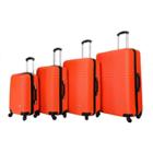 Inusa Royal Lightweight Hardside Checked Spinner 4pc Luggage