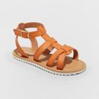 Girls' Mya Gladiator Sandals - Cat & Jack Cognac (red)