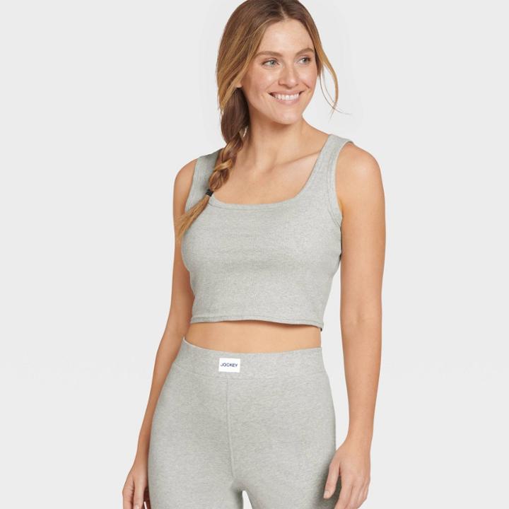 Jockey Generation Women's Cotton Stretch Lounge Tank Top - Gray