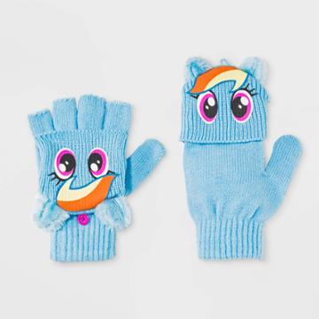 Girls' My Little Pony Rainbow Dash Gloves - Blue One Size, Girl's
