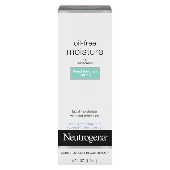 Neutrogena Oil Free Facial Moisturizer Spf 15 Sunscreen & Glycerin