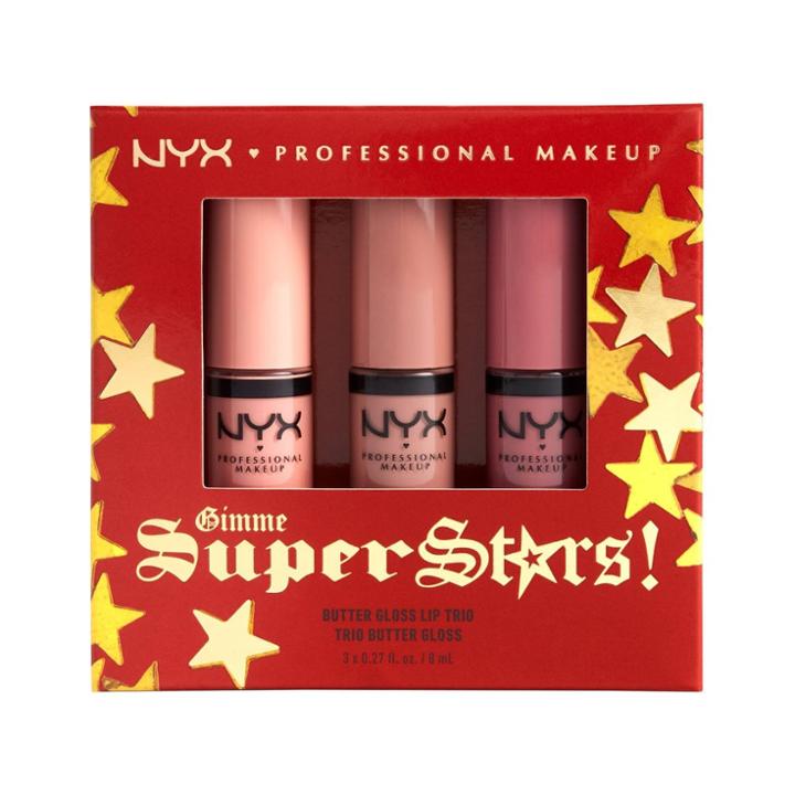 Nyx Professional Makeup Butter Lip Gloss Trio 1 Kit - Light