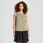 Women's Cotton Tank Top - A New Day Olive (green)