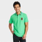 Houston White Adult Short Sleeve Polo Shirt - Green Xxs/xs