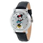 Women's Disney Minnie Mouse Shinny Vintage Articulating Watch With Alloy Case - Black,