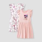 Girls' L.o.l. Surprise! Paris 2pk A-line Dress - Xxl, Black/pink/white