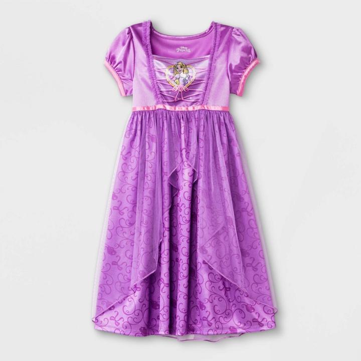 Toddler Girls' Disney Princess Rapunzel Nightgown - Purple