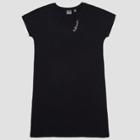 Junk Food Women's Mickey Mouse Believe Embroidered T-shirt Dress - Black