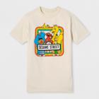 Men's Short Sleeve Sesame Street Crew T-shirt - Cream