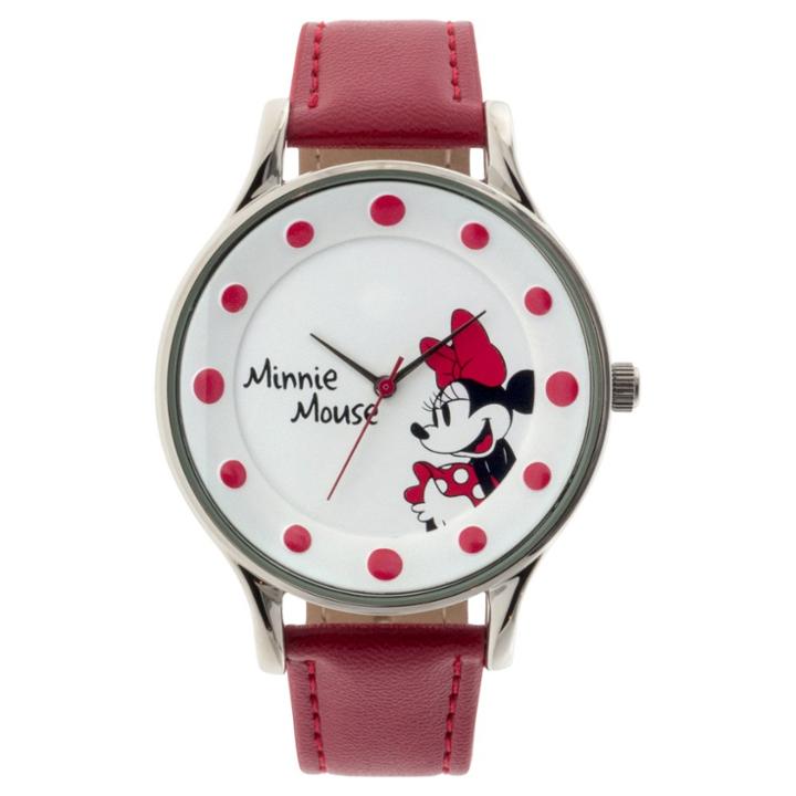 Women's Disney Minnie Mouse Analog Watch - Red
