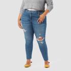 Denizen From Levi's Women's Plus Size High-rise Super Skinny Jeans - Far Out