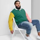 Men's Big & Tall Standard Fit Colorblock Long Sleeve Knit T-shirt - Original Use