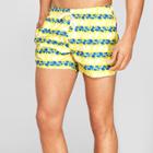 Men's Striped 4 Evolve By 2(x)ist Woven Swim Shorts Fish Stripe - Vibrant Yellow