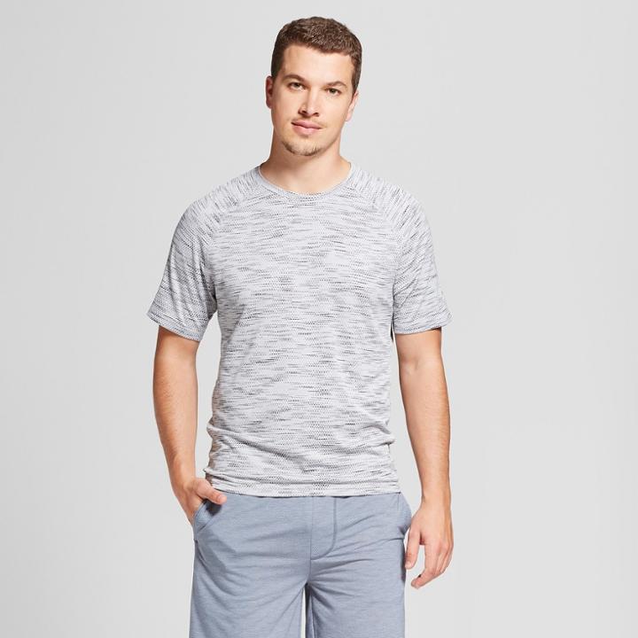 Men's Running Jacquard T-shirt - C9 Champion White Heather