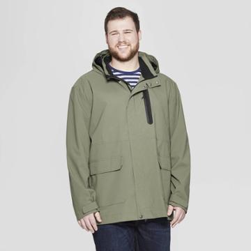Men's Big & Tall Lami Rain Coat - Goodfellow & Co Olive