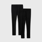 Girls' 2pk Adaptive Leggings - Cat & Jack Black