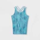 Girls' Racerback Tank Top - All In Motion Light Turquoise