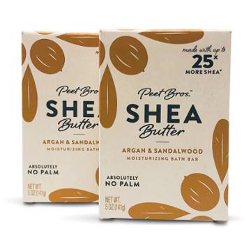 Peet Bros. Shea Butter Bar Soap - Argan & Sandalwood